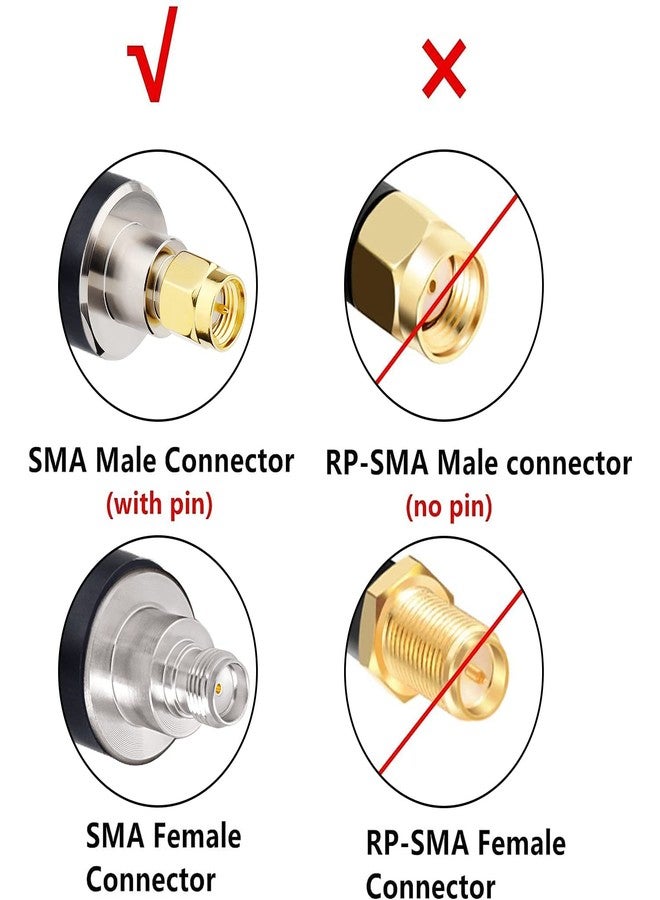 XRDS -RF SMA Cable, SMA Extension Cable SMA Male to SMA Female Low Loss KMR400 SMA Coax Cable for 3G 4G LTE, 5G Modems/Routers, Ham, ADS-B, SDR Equipment（75FT） - Image 4